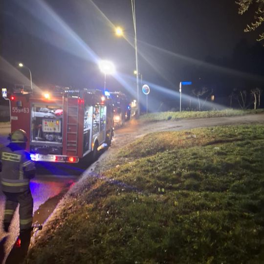 pożar w Gościcinie