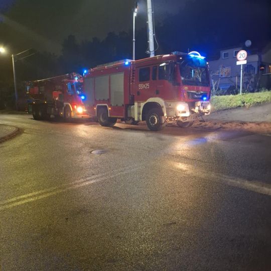 pożar w Gościcinie