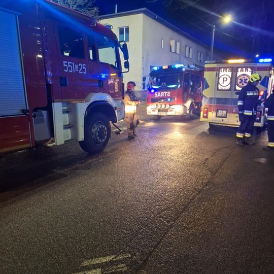 pożar w Gościcinie