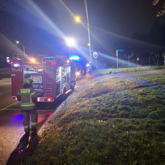 pożar w Gościcinie