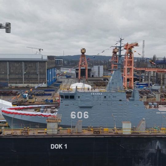 wodowanie i chrzest niszczyciela min „Czajka”, Gdańsk 2025