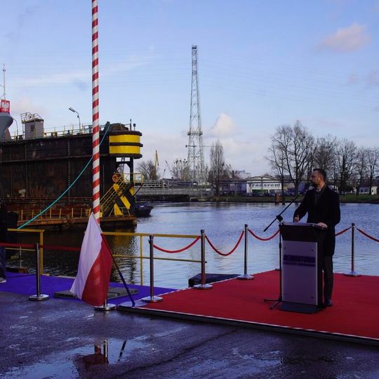 wodowanie i chrzest niszczyciela min „Czajka”, Gdańsk 2025