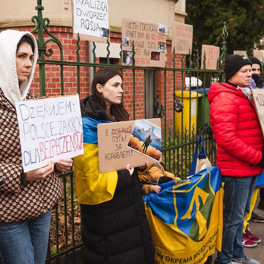 „Pożegnanie Imperium”, protest przed konsulatem Federacji Rosyjskiej, Gdańsk 2025