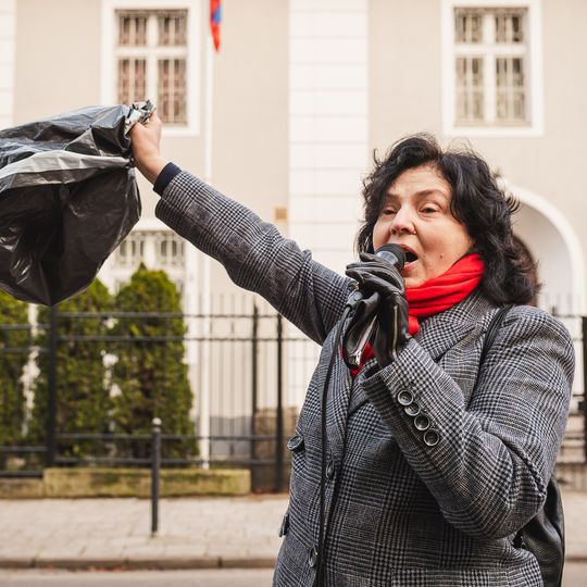 „Pożegnanie Imperium”, protest przed konsulatem Federacji Rosyjskiej, Gdańsk 2025