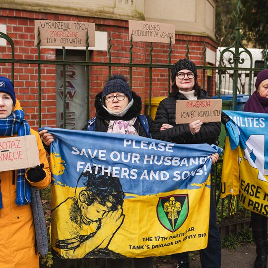 „Pożegnanie Imperium”, protest przed konsulatem Federacji Rosyjskiej, Gdańsk 2025