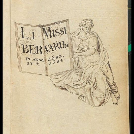 strona tytułowa gdańskiej księgi missivów z lat 1683-1684, ze zbiorów Archiwum Państwowego w Gdańsku, sygn. 300,27/90