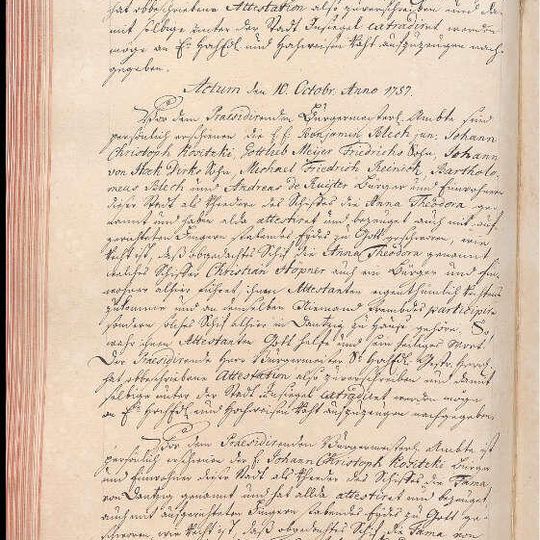 certyfikaty okrętowe dla gdańskich statków: Anna Theodora oraz Fama von Danzig, 1757 r., ze zbiorów Archiwum Państwowego w Gdańsku, sygn. 300,1/151