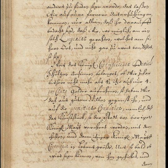 rada miasta Gdańska zwraca się do swoich sekretarzy miejskich rezydujących w Warszawie w sprawie gdańszczanina, królewskiego portrecisty Daniela Schultza, 1669 r., ze zbiorów Archiwum Państwowego w Gdańsku, sygn. 300,27/81