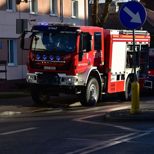 pożar ZUS w Sztumie