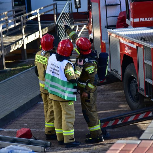 pożar ZUS w Sztumie