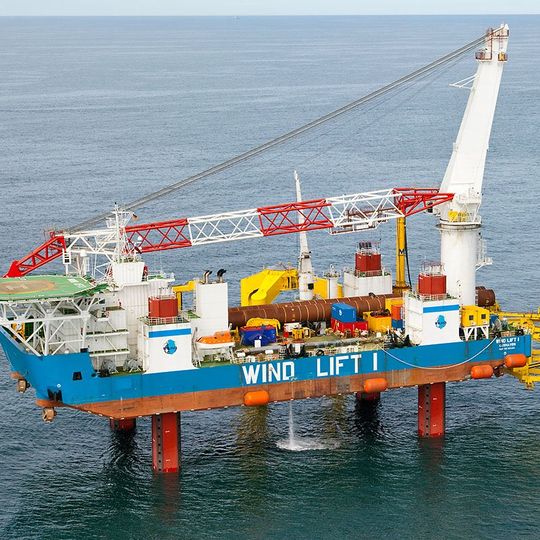 akcja ratunkowa na budowie morskiej farmy wiatrowej Baltic Power na Morzu Bałtyckim