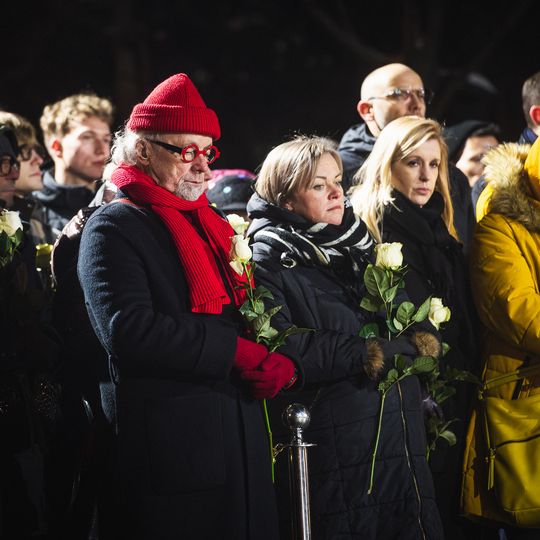 7. rocznica śmierci Pawła Adamowicza, uroczystości przy tablicy pamiątkowej, Gdańsk 2026