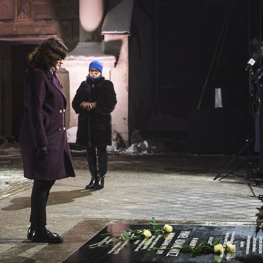 7. rocznica śmierci Pawła Adamowicza, uroczystości przy tablicy pamiątkowej, Gdańsk 2026