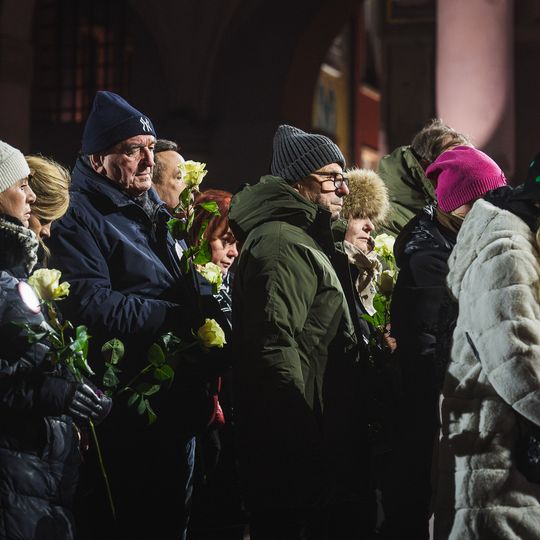 7. rocznica śmierci Pawła Adamowicza, uroczystości przy tablicy pamiątkowej, Gdańsk 2026