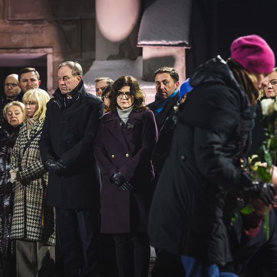 7. rocznica śmierci Pawła Adamowicza, uroczystości przy tablicy pamiątkowej, Gdańsk 2026