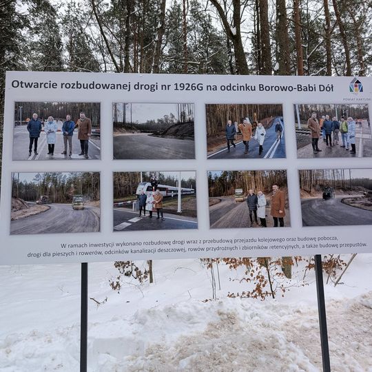 Pomorze: Oddano do użytku drogę Borowo - Babi Dół
