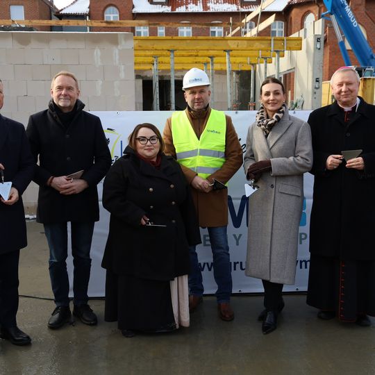 wmurowanie kamienia węgielnego pod nowy budynek Szpitala Puckiego