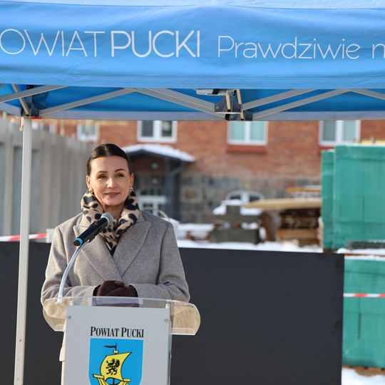 wmurowanie kamienia węgielnego pod nowy budynek Szpitala Puckiego