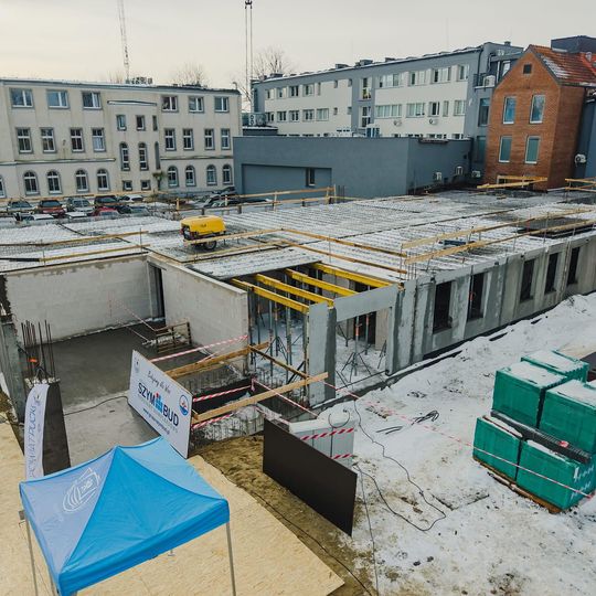 wmurowanie kamienia węgielnego pod nowy budynek Szpitala Puckiego