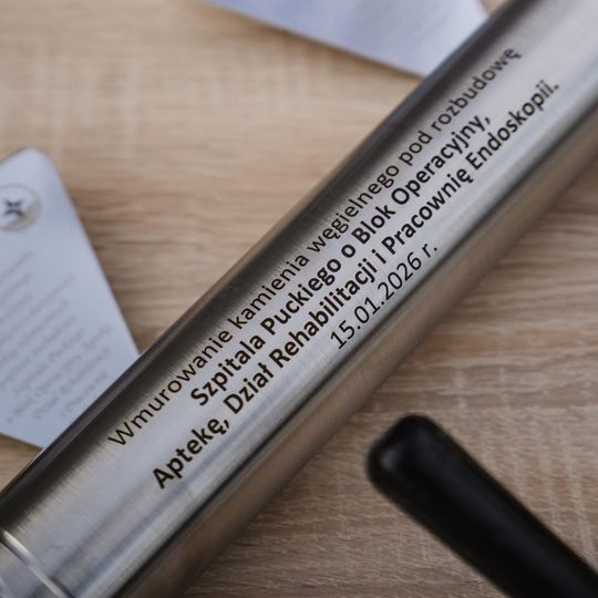 wmurowanie kamienia węgielnego pod nowy budynek Szpitala Puckiego