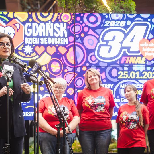 konferencja prasowa zapowiadająca 34. finał WOŚP, Gdańsk 2026