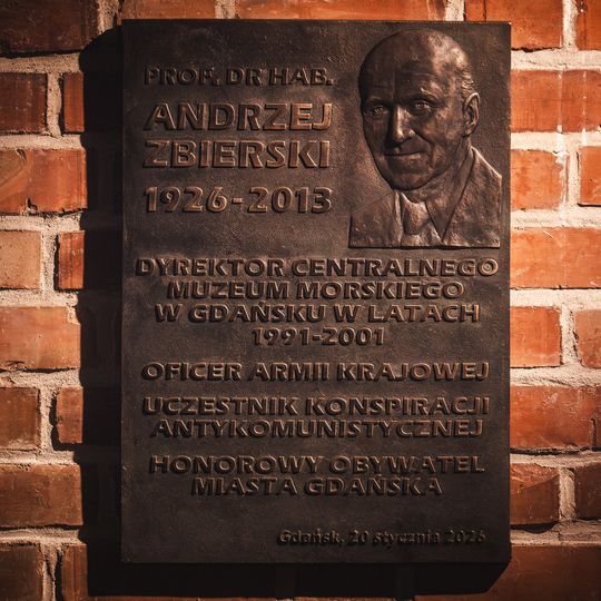 odsłonięcie tablicy prof. Andrzeja Zbierskiego, Gdańsk 2026