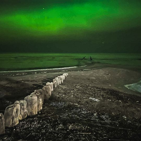 zorza polarna, Mielno 2026