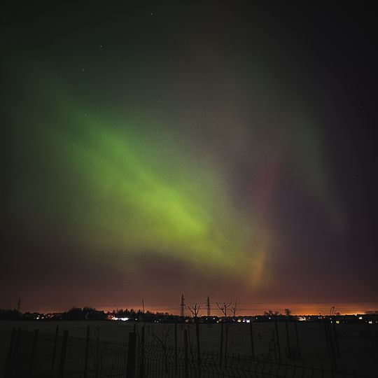 zorza polarna, Pępowo 2026