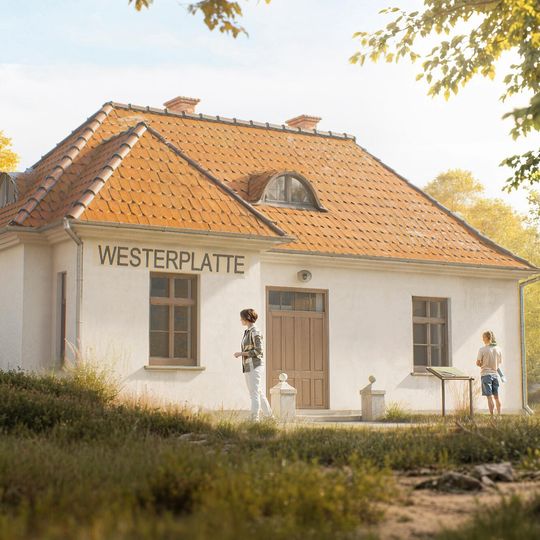 wizualizacja budynku zawiadowcy stacji