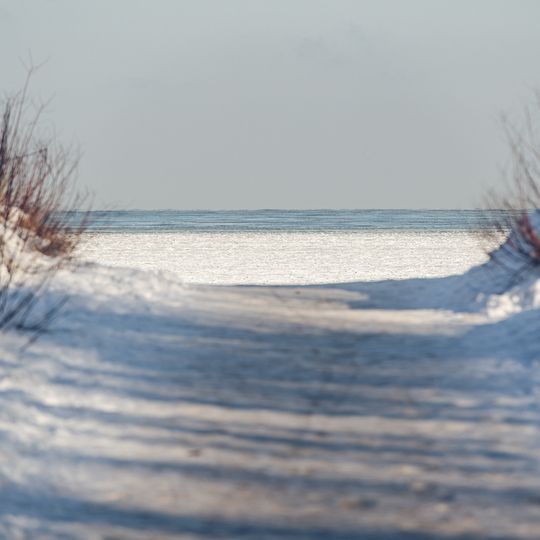 zamarznięta Zatoka Gdańska, Sopot 2026