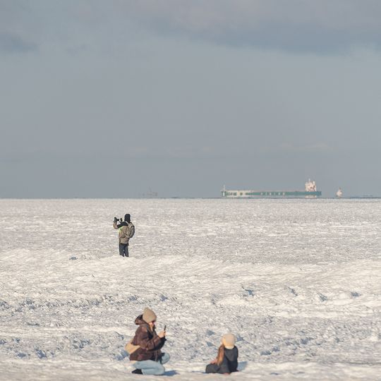 zamarznięta Zatoka Gdańska, Sopot 2026
