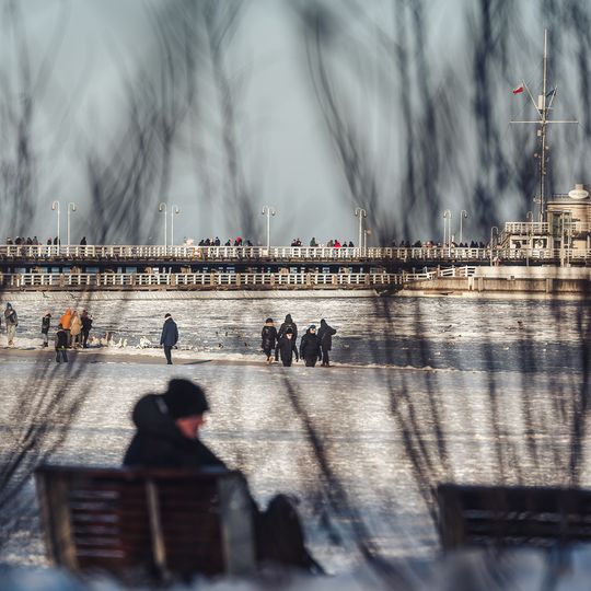 zamarznięta Zatoka Gdańska, Sopot 2026