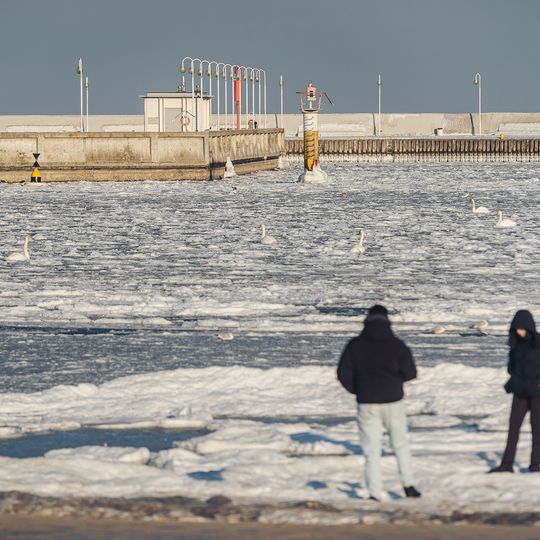 zamarznięta Zatoka Gdańska, Sopot 2026