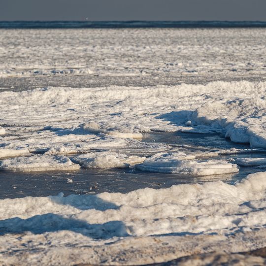 zamarznięta Zatoka Gdańska, Sopot 2026