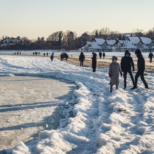 zamarznięta Zatoka Gdańska, Sopot 2026