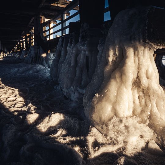 zamarznięta Zatoka Gdańska, Sopot 2026