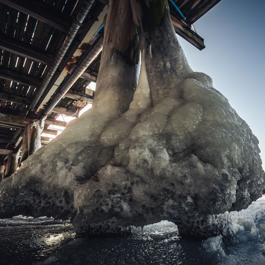 zamarznięta Zatoka Gdańska, Sopot 2026