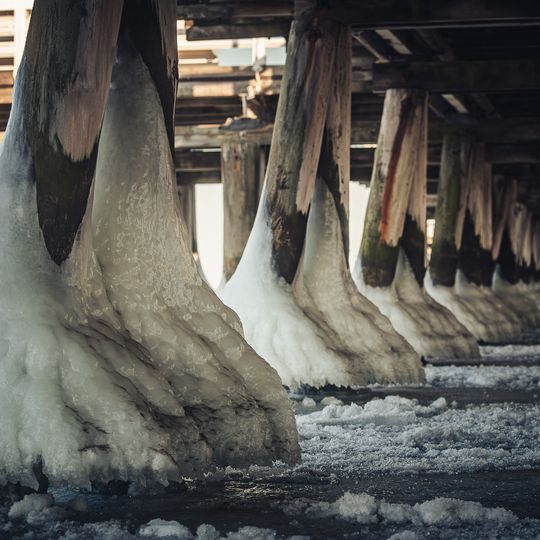 zamarznięta Zatoka Gdańska, Sopot 2026