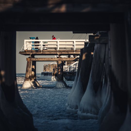 zamarznięta Zatoka Gdańska, Sopot 2026