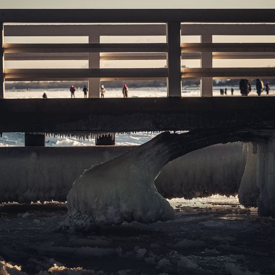 zamarznięta Zatoka Gdańska, Sopot 2026