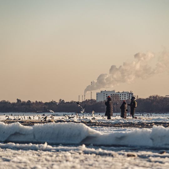 zamarznięta Zatoka Gdańska, Sopot 2026