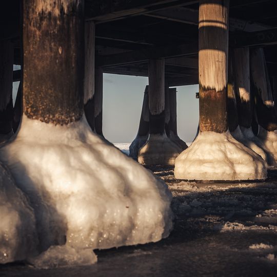 zamarznięta Zatoka Gdańska, Sopot 2026