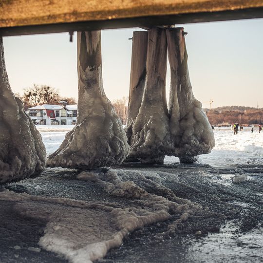zamarznięta Zatoka Gdańska, Sopot 2026