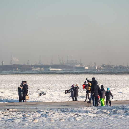 zamarznięta Zatoka Gdańska, Sopot 2026