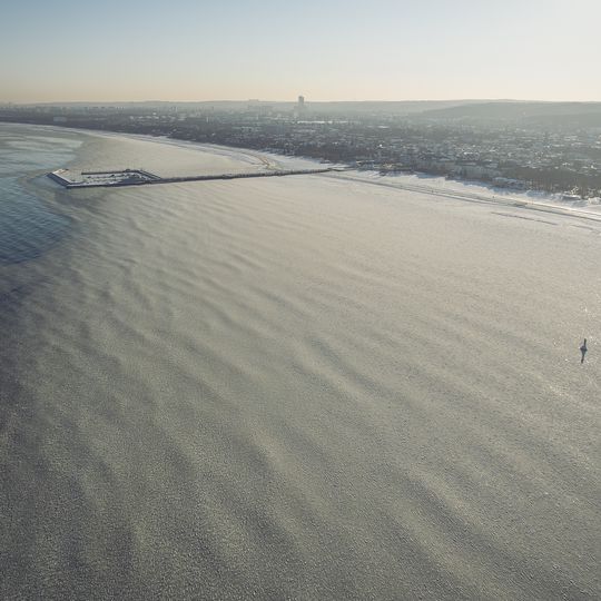 zamarznięta Zatoka Gdańska, Sopot 2026