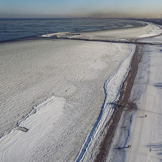 zamarznięta Zatoka Gdańska, Sopot 2026