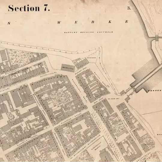 Plan Buhsego, fragment odbitki litograficznej