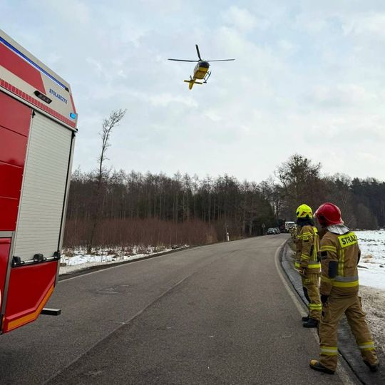 wypadek na drodze 213 Główczyce-Słupsk, Będziechowo