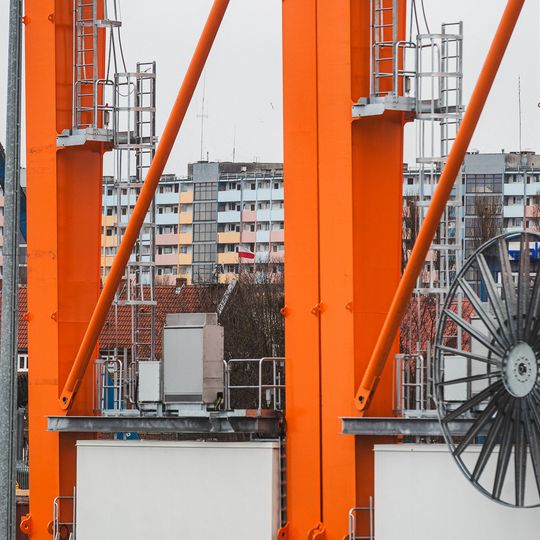 wizyta Andrzeja Domańskiego i Arkadiusza Marchewki na pokładzie statku Amber Cecylia, Gdańsk 2026