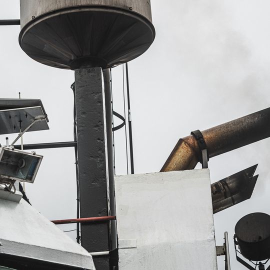 wizyta Andrzeja Domańskiego i Arkadiusza Marchewki na pokładzie statku Amber Cecylia, Gdańsk 2026